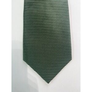 Bill Blass Mens Green Micro Stripe Dot 100% Silk Necktie Tie